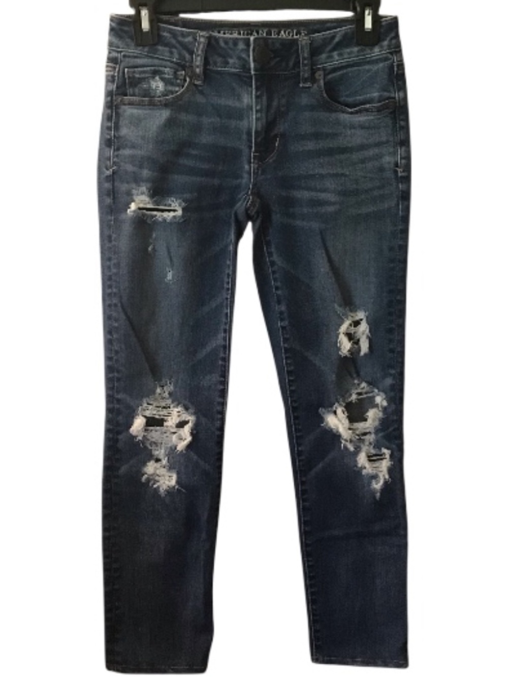 American Eagle AE Skinny Super Stretch X Low Rise Jeans Size 0 Inseam 24.5 in